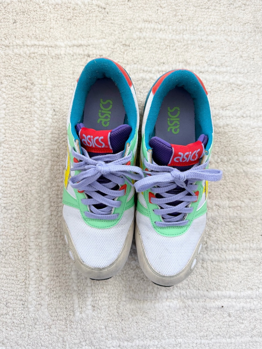 ASICS GEL Runner Multicolor Women's Sneaker - Mint/Yellow/Teal - Picture 4 of 8